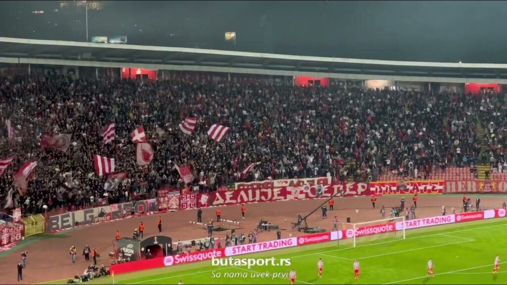 Trans Delija nakon 4. gola Zvezde protiv Ferencvaroša