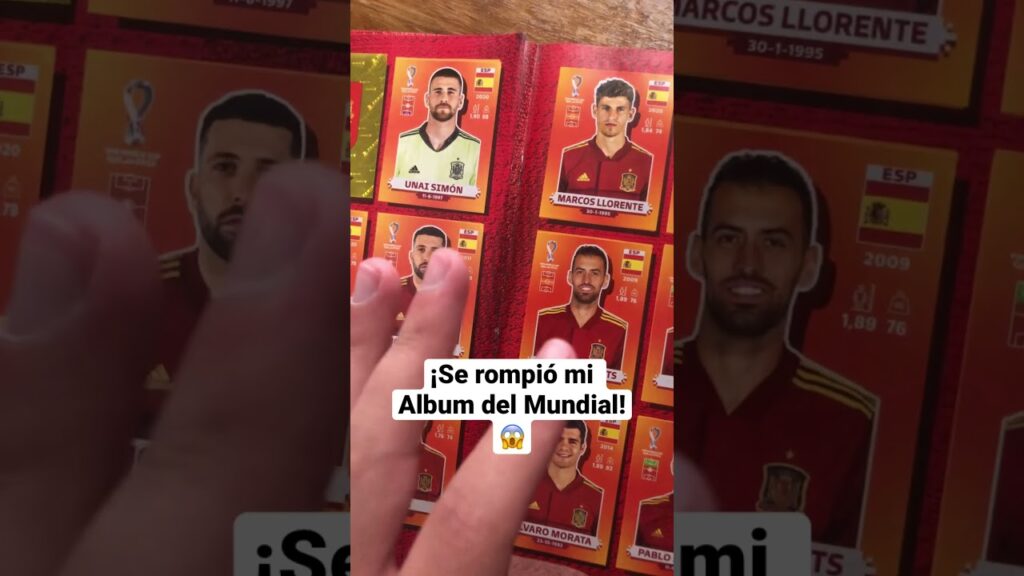 ¡Se ROMPIÓ mi ALBUM DEL MUNDIAL 2022!😭¿Como arreglar el Album del Mundial?🧐 #shorts #panini