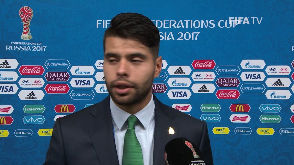 Nestor Araujo Post-Match Interview - Match 9: Mexico v Russia - FIFA Confederations Cup 2017
