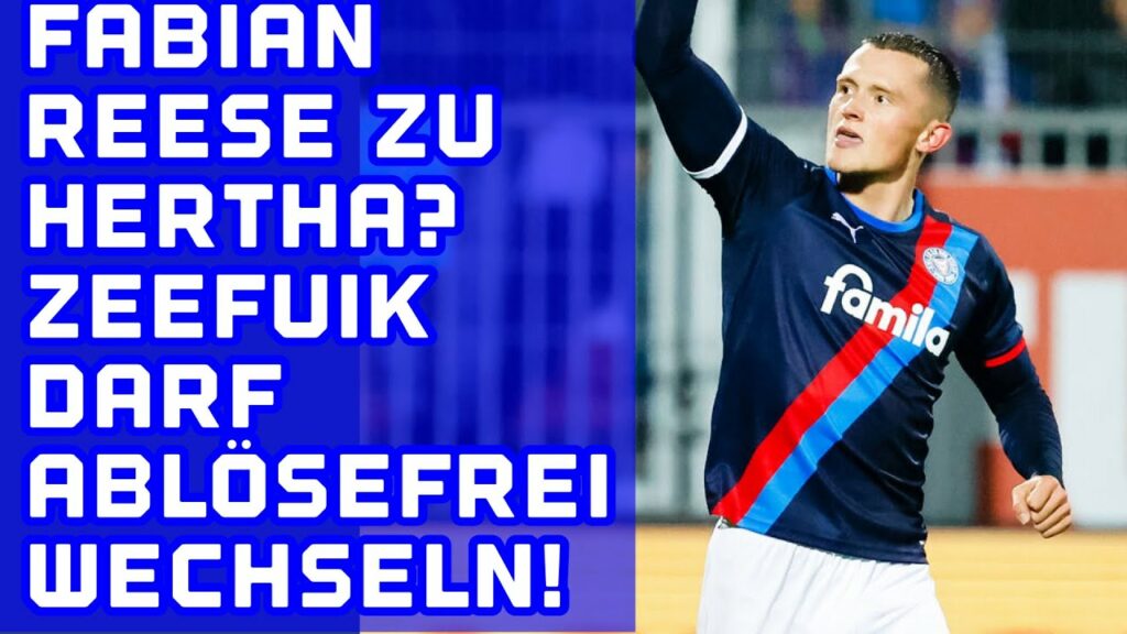 Fabian Reese zu Hertha BSC? Verlässt Zeefuik Hertha ablösefrei?