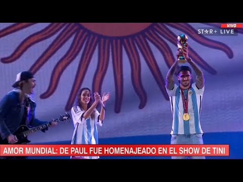 HOMENAJE A DE PAUL EN SHOW DE TINI