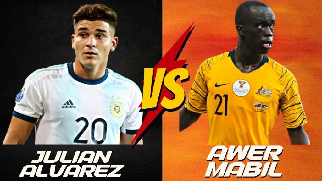 Argentina Vs Australia - Julian Alvarez Vs Awer Mabil - Who Is Better - Skills & Goals | HD