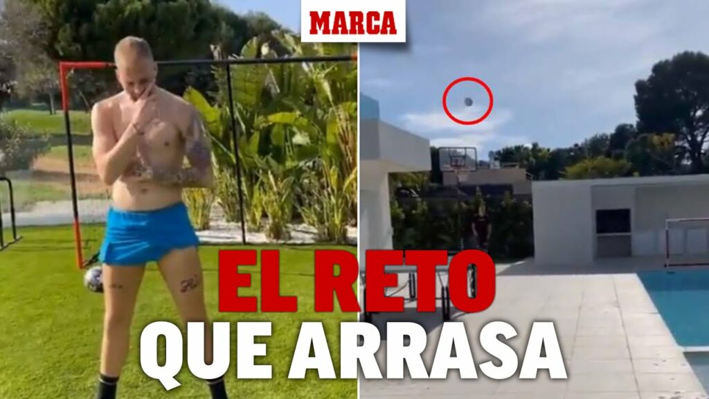 La magia de Racic en su jardín: el reto futbolístico que arrasa I MARCA
