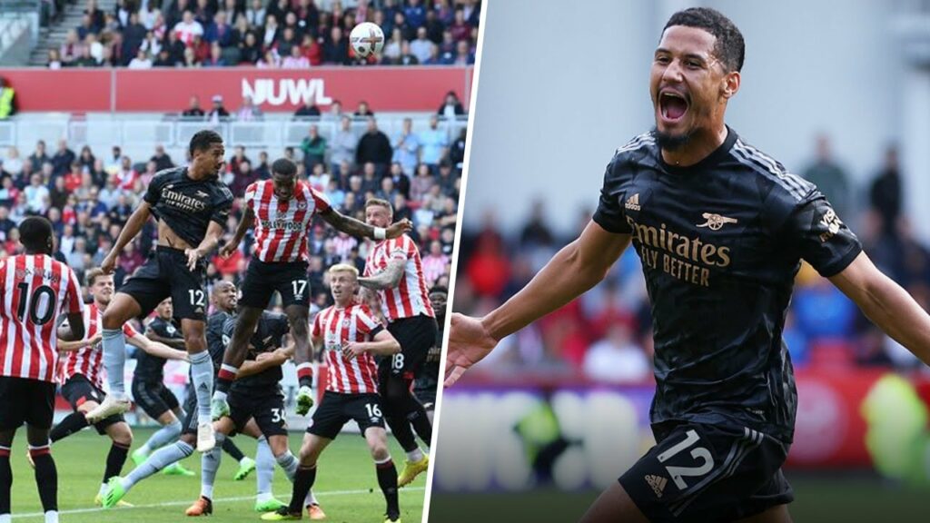 William Saliba vs Brentford