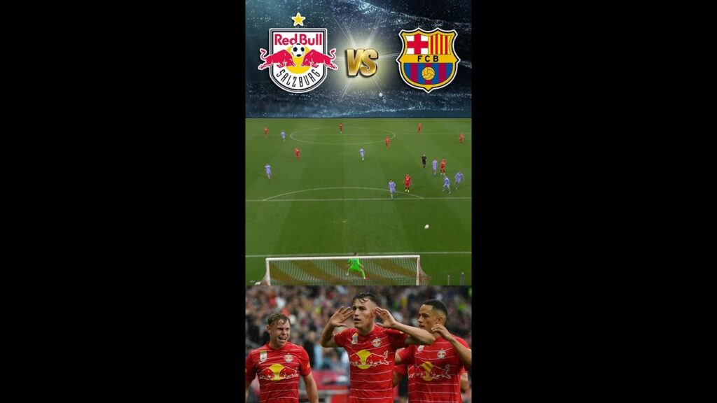 AMAZING GOAL in Barcelona vs Red Bull Salzburg match | Luka Sucic Banger #shorts