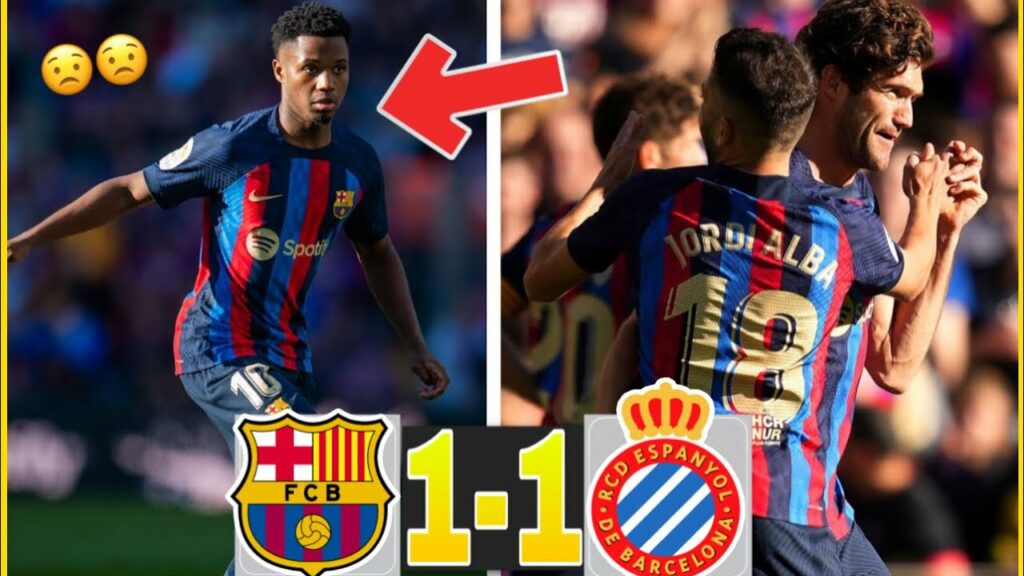 BARÇA 1-1 ESPANYOL : ARBITRAGE HONTEUX ! ANSU FATI DÉCEVANT ? 2 POINTS DE PERDUS DÉJA ! BARÇA 1-1 ESPANYOL : ARBITRAGE HONTEUX ! ANSU FATI DÉCEVANT ? 2 POINTS DE PERDUS DÉJA !