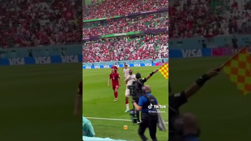 What a warrior 🤯 Aïssa Laïdouni !  what an atmosphere 🇹🇳 🇩🇰 🔥