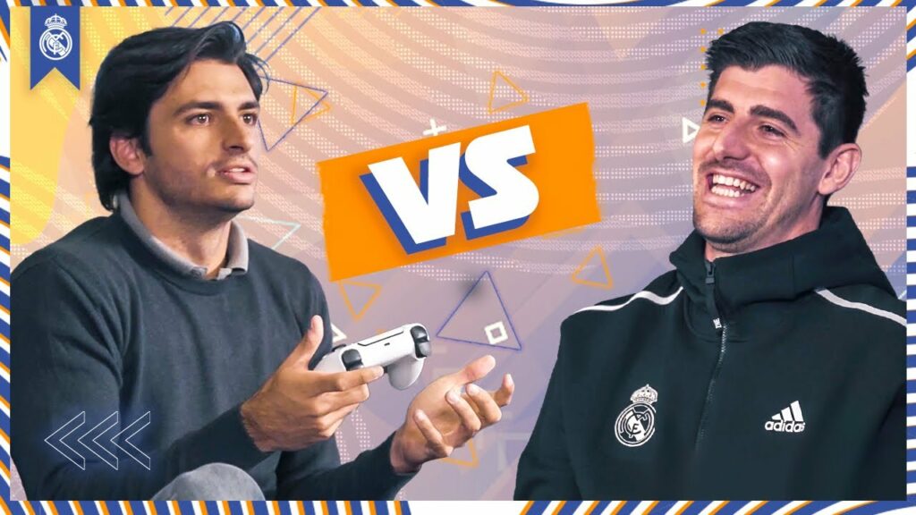 🎮 COURTOIS vs CARLOS SAINZ | Who will win? | FIFA 22 & F1® 2021