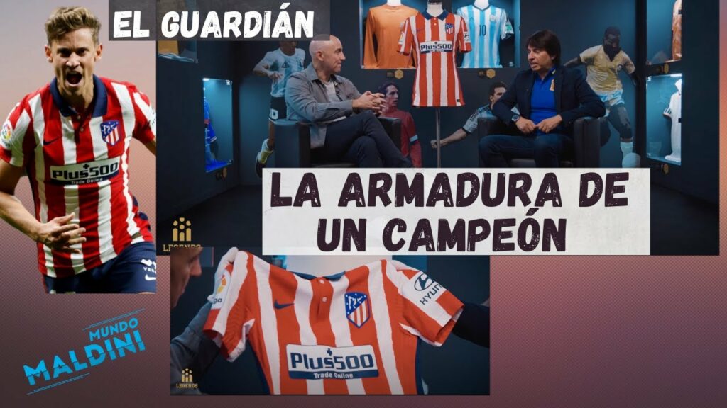 MARCOS LLORENTE Y LA ARMADURA DEL TÍTULO DEL ATLÉTICO EN EL GUARDIÁN #MundoMaldini