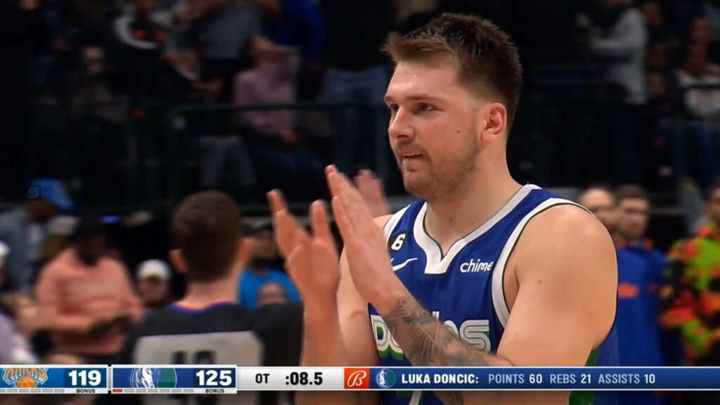 Luka Doncic gets standing ovation and MVP chants after 60 point triple double vs Knicks