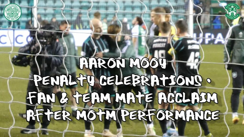 Aaron Mooy Penalty Celebration + Fan & Team Mate Acclaim After MOTM Performance - Hibs 0 - Celtic 4