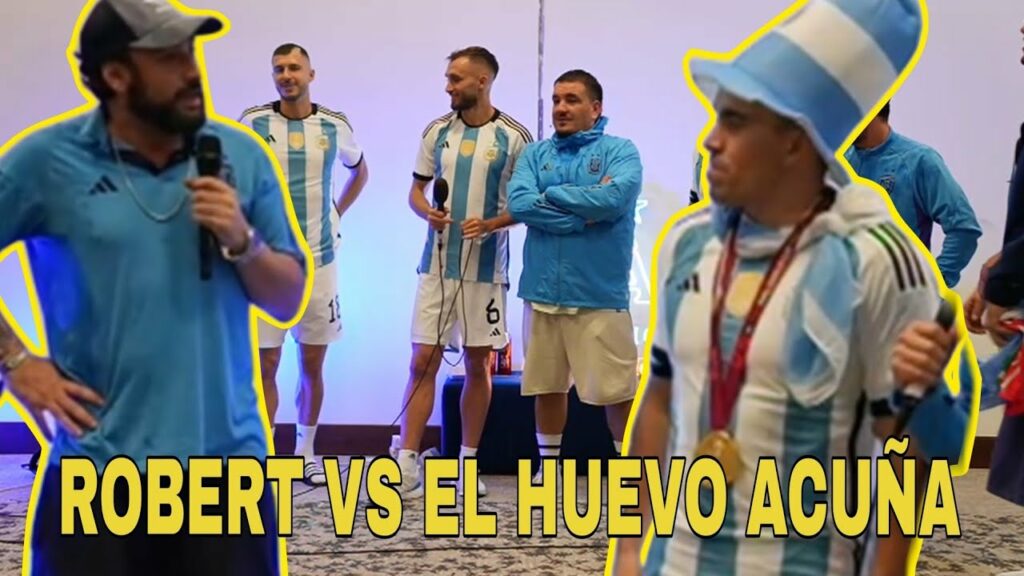 ROBERT GALATTI VS MARCOS ACUÑA 🤣🇦🇷 Argentina campeon del mundo festejos