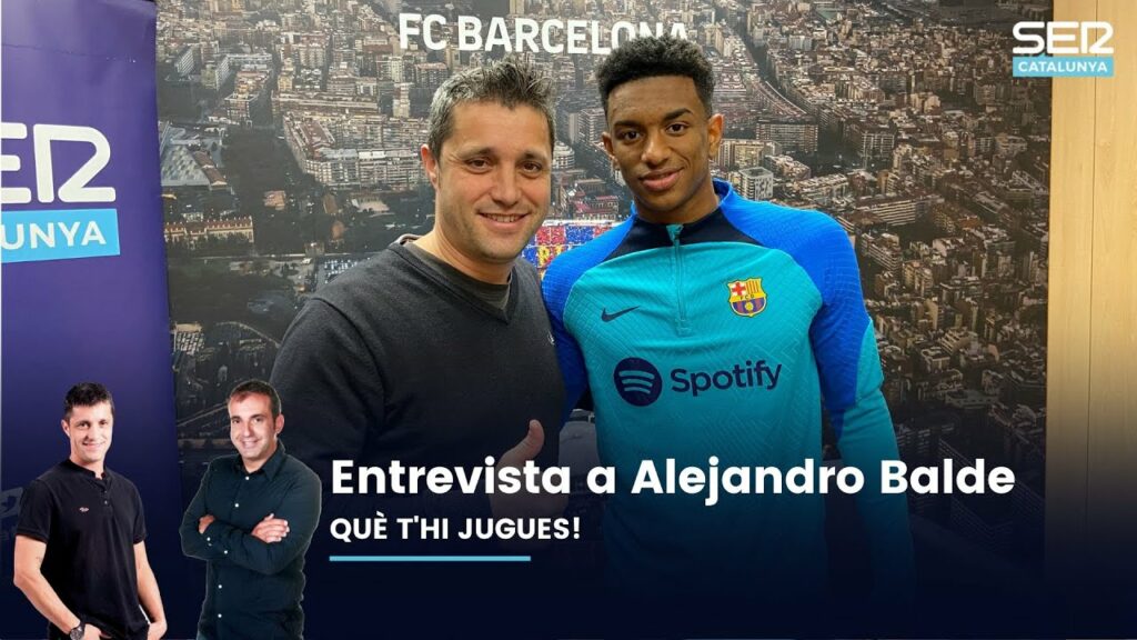 📹🔵🔴 Alejandro Balde: "El que pugui passar en el futur no ho sé, ho deixo en mans del meu agent"