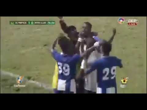 Abdul Manaf Mudasiru scores for Accra Great Olympics as they beat Inter Allies by a goal to nil