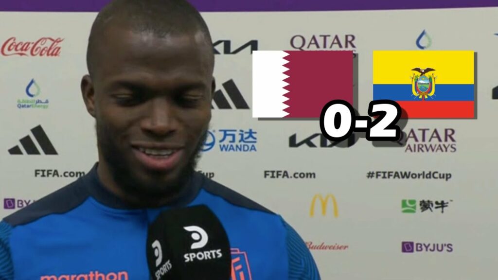 LA REACCÓN DE ENNER VALENCIA TRAS DOBLETE Y VICTORIA EN PARTIDO DE INAUGURACIÓN QATAR 0-2 ECUADOR