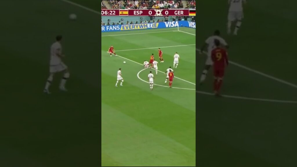 Dani Olmo in crossbar