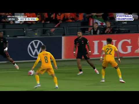 Sorba thomas-harry wilson verteidigung auf der eckseite super, niederlande-wales, uefa natione22