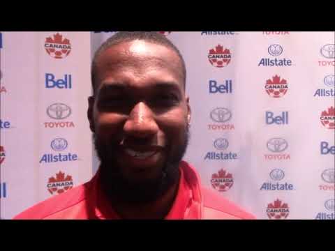 Canada players Junior Hoilett, Alfonso Davies, and Atiba (C) Hutchinson on playing against Jamaica
