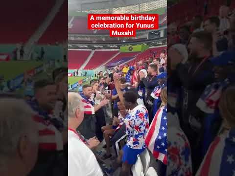 A VERY memorable birthday for Yunus Musah! Cheers sir #shorts