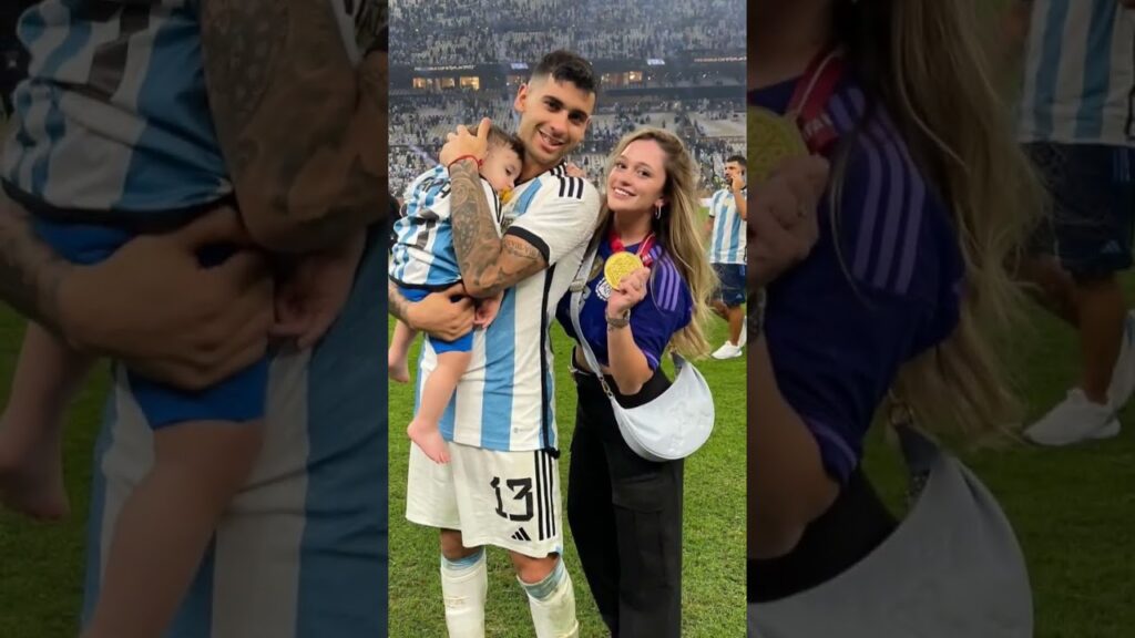 Cristian Romero and Karen Cavaller #football #worldcup #wags #shorts #argentina #cristianromero