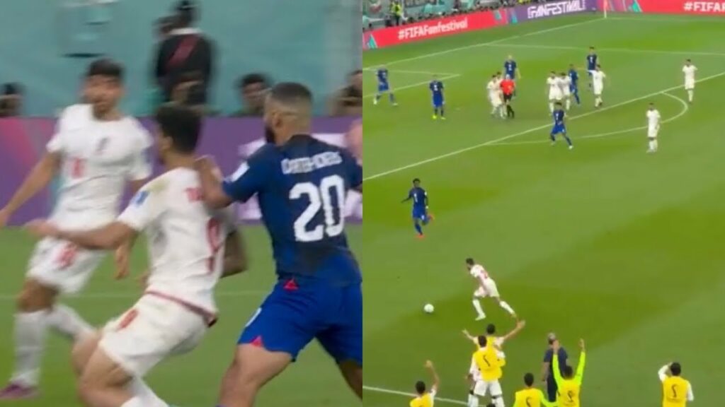 USA v Iran last minute penalty controversy | World Cup 2022 | Iran robbed of a penalty 97th minute?