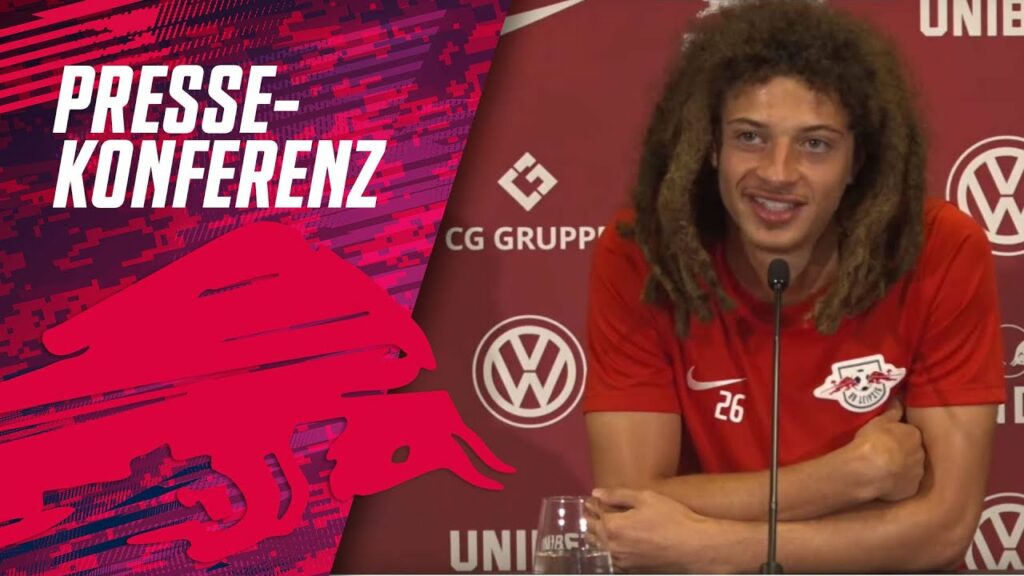 Mediengespräch mit RB Leipzig Neuzugang Ethan Ampadu und Sportdirektor Markus Krösche