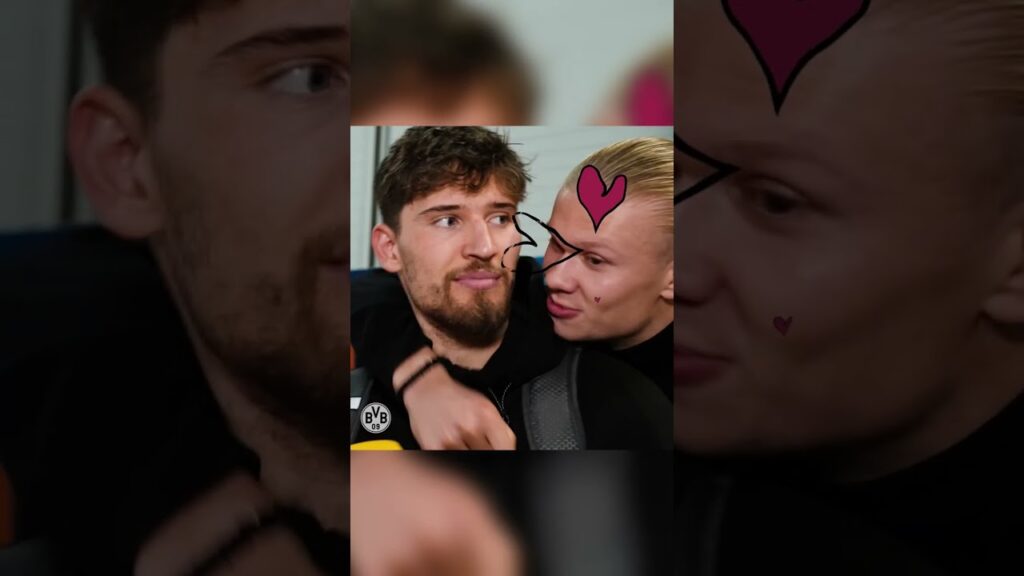 Haaland with much love for Kobel after the match! Haaland with much love for Kobel after the match!