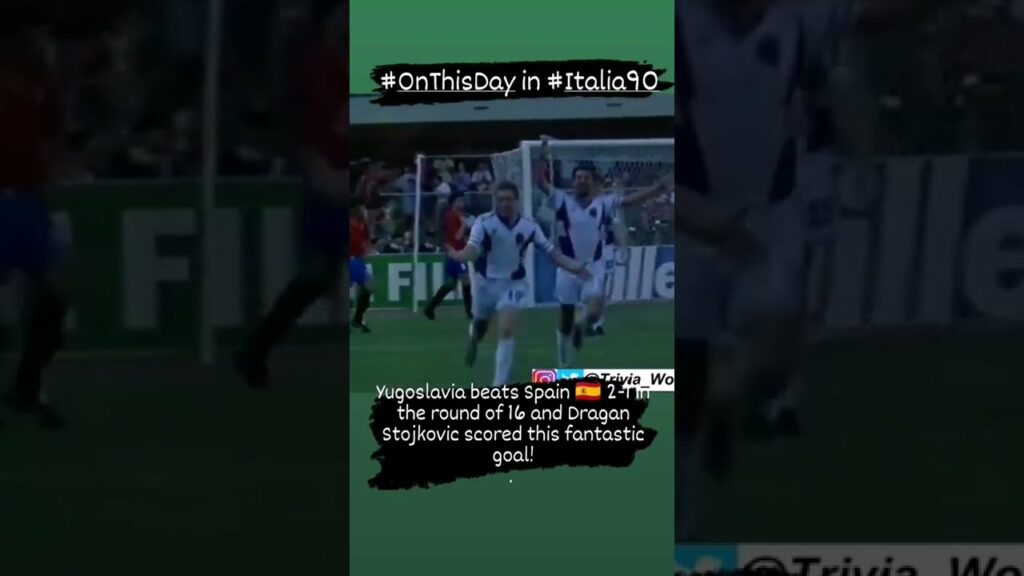 #OnThisDay: Dragan Stojkovic shows all his quality vs Spain (Italia 1990) |. #Shorts