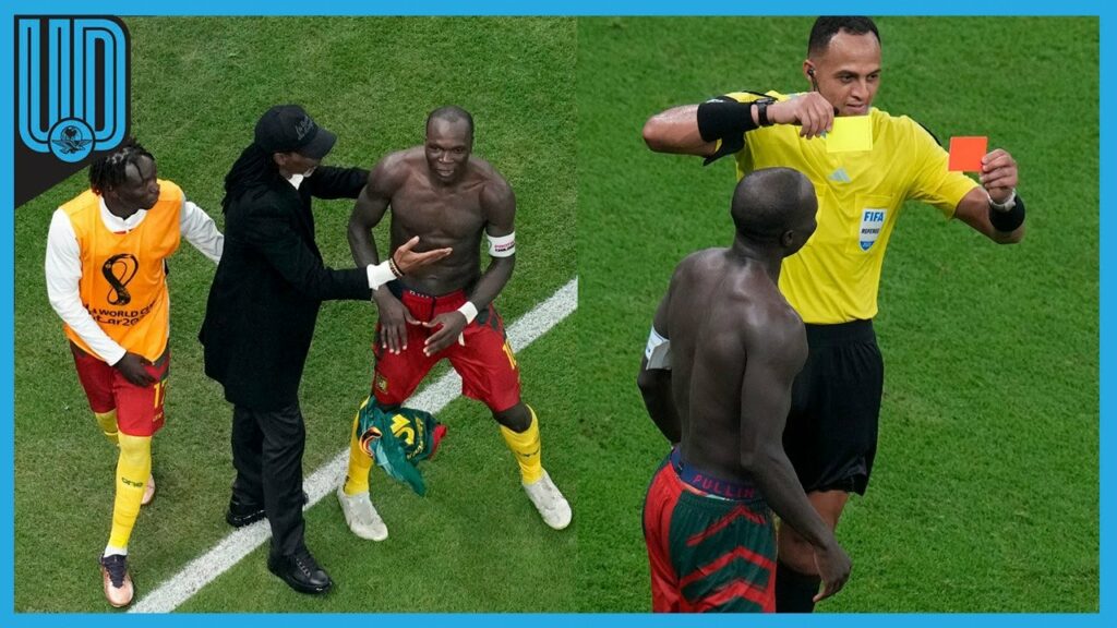 Vincent Aboubakar fue expulsado por su celebración al anotar un gol