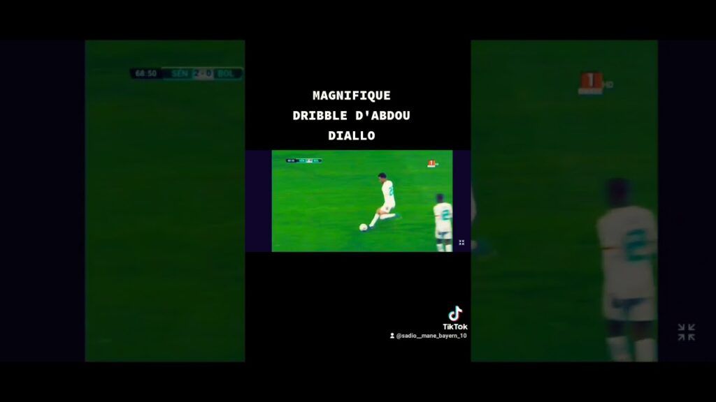 DRIBBLE MAGNIFIQUE D'ABDOU DIALLO CONTRE LES DEUX DÉFENSEURS DE LA BOLIVIE