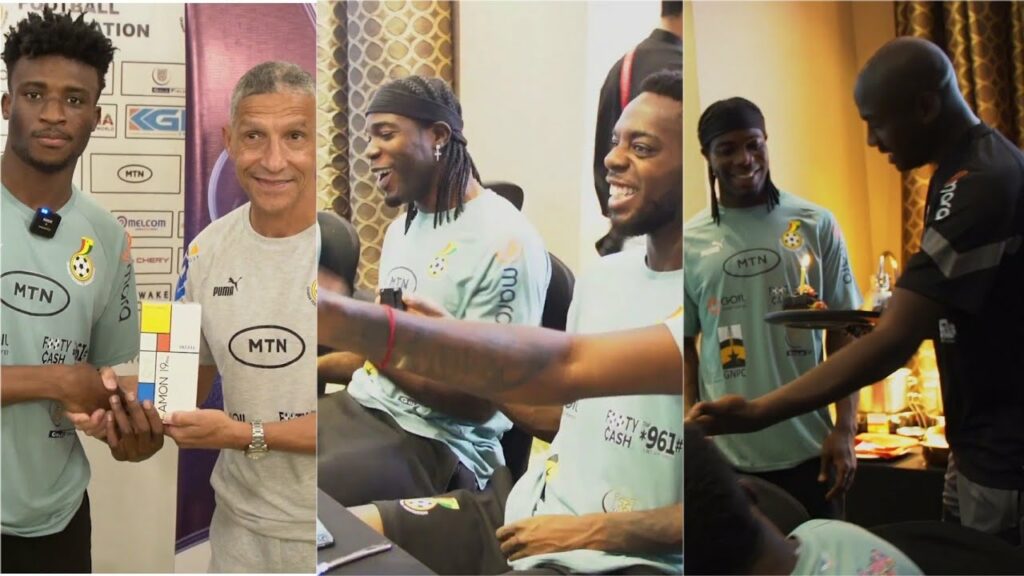 Watch How the Black Stars Celebrated Ati Zigi's Birthday+ Today Training with  Kudus presentation
