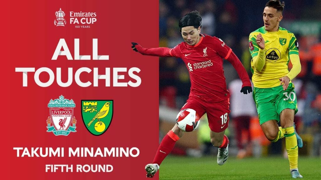 ALL TOUCHES | Takumi Minamino vs Norwich City 'Complete Performance' | Fifth Round | Emirates FA Cup ALL TOUCHES | Takumi Minamino vs Norwich City 'Complete Performance' | Fifth Round | Emirates FA Cup