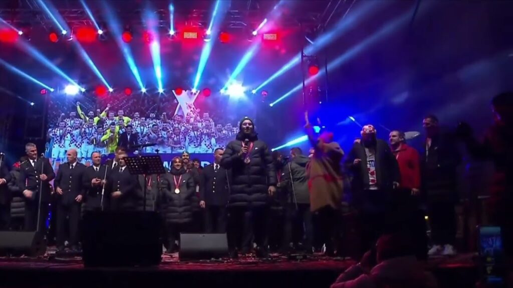 Marko Livaja na dočeku Hrvatske u Zagrebu