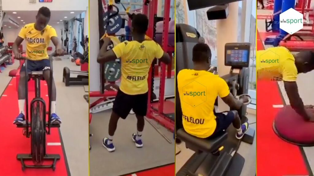 Monaco : Krépin Diatta de retour à la salle de sport Regardez !