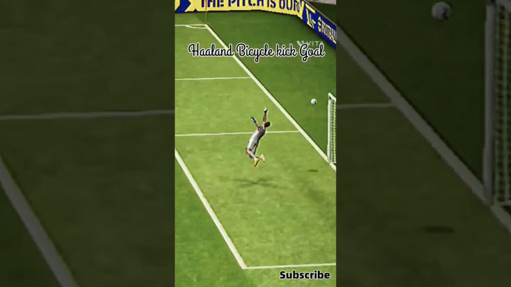 Haaland bicycle kick goal #pesmobile ##efootball2023 haaland x baazigar