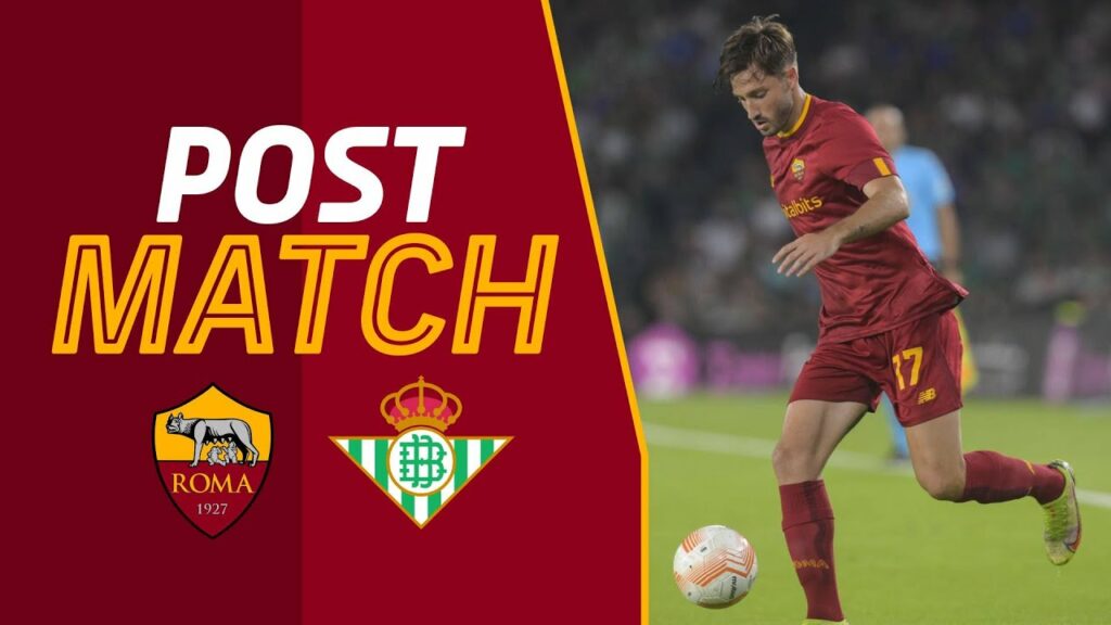 “Dobbiamo vincere le prossime due partite” | MATIAS VINA AL TERMINE DI REAL BETIS-ROMA