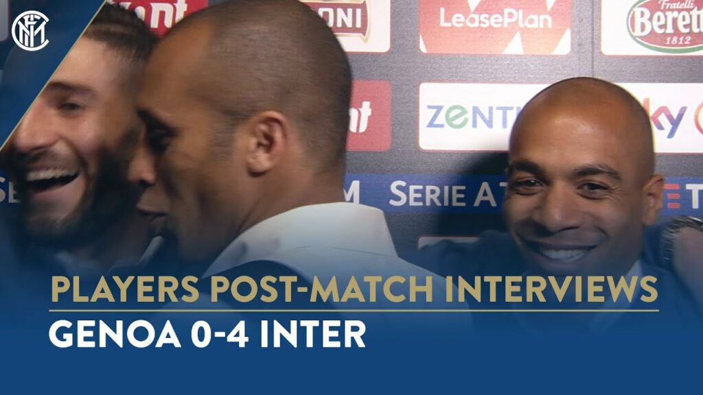 GENOA 0-4 INTER | MIRANDA AND JOAO MARIO GATECRASH GAGLIARDINI INTERVIEW! 😂⚫🔵