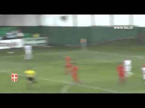 Serbia (U17) - Belarus (U17) - Best corner kick ever!