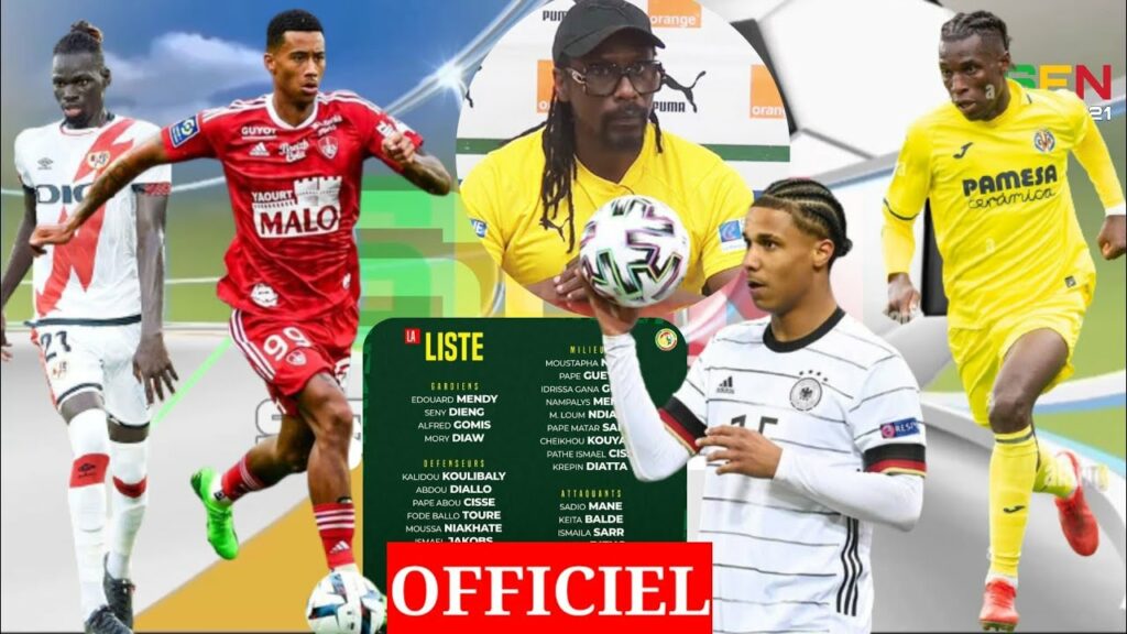 OFFICIEL : Voici la liste des 29 lions convoqué par Aliou Cissé, Ismaël Jacobs, Nicolas Jackson Noah
