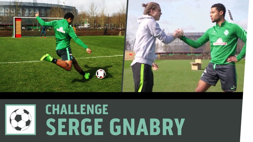 Freistoß-Challenge vs. Profi Serge Gnabry | Werder Bremen | Kickbox