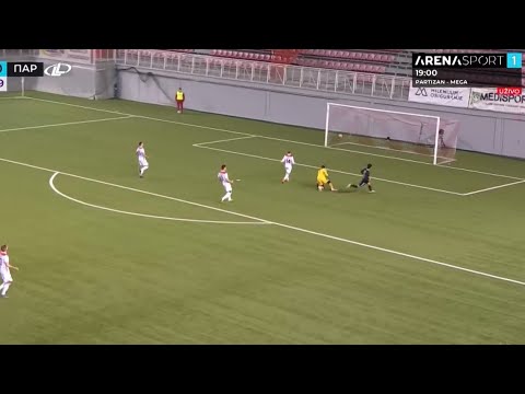 Takuma Asano postiže gol za vođstvo Partizana protiv Voždovca / 12.12.2020.