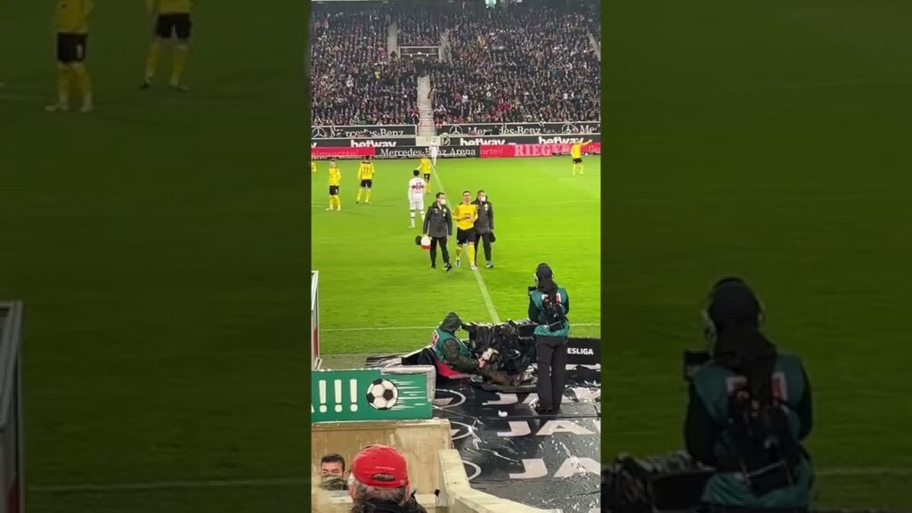 Giovanni Reyna muss schon wieder verletzungsbedingt ausgewechselt werden. Bitter! #VfBBVB