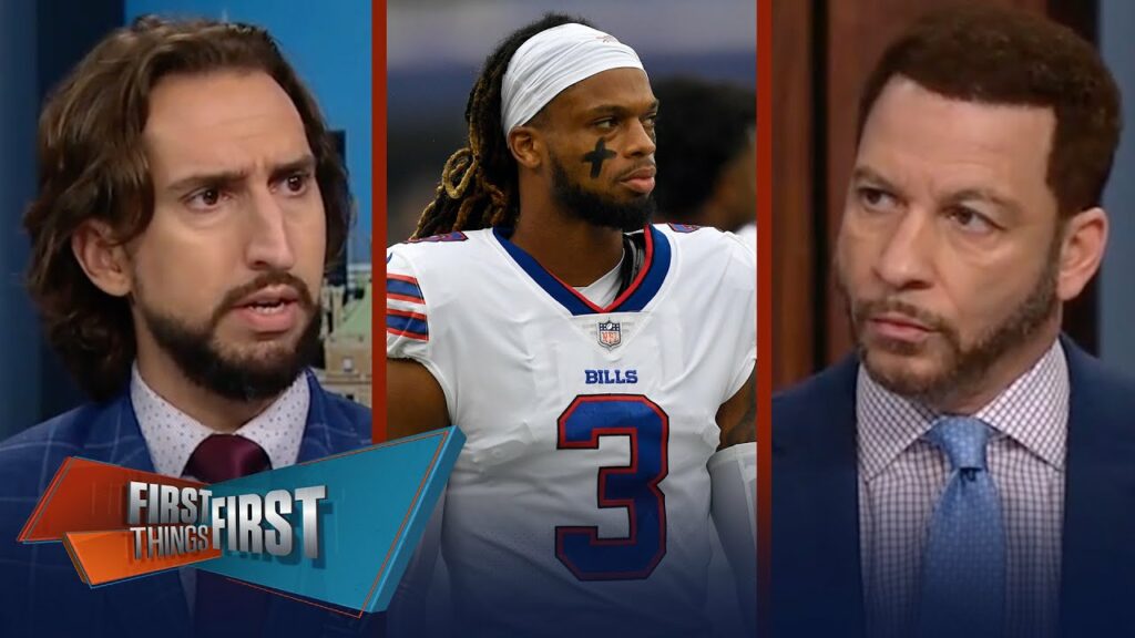 Bills' Damar Hamlin in critical condition after suffering cardiac arrest | NFL | FIRST THINGS FIRST