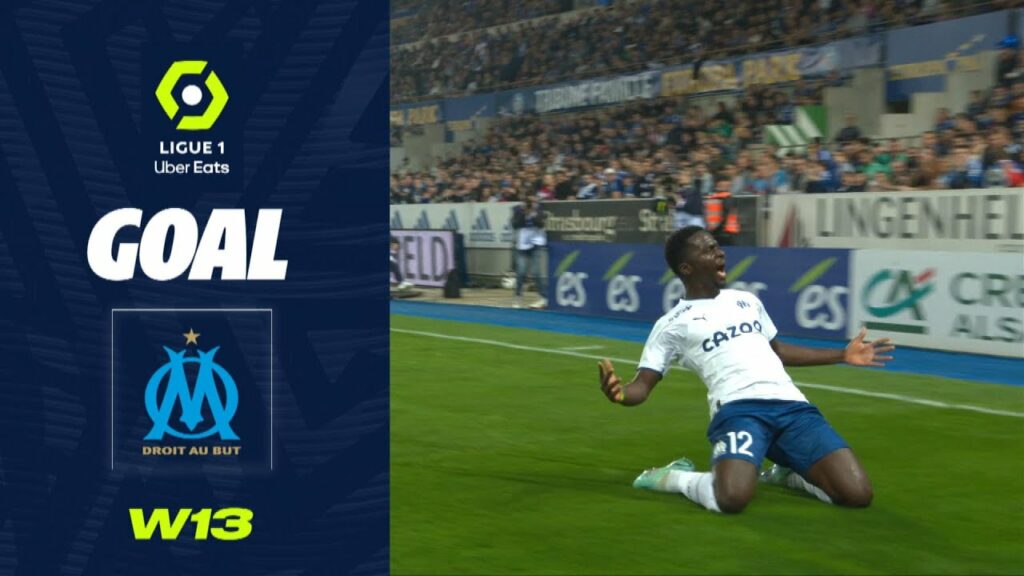 Goal Cheikh Ahmadou Bamba Mbacke DIENG 8'-OM RC STRASBOURG ALSACE - OLYMPIQUE DE MARSEILLE 2-2 22/23