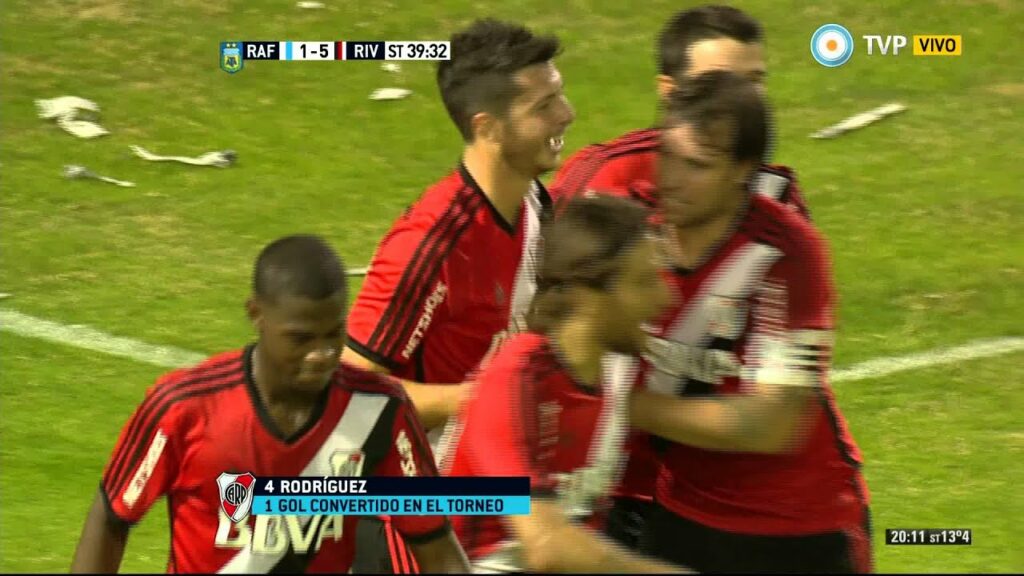 Gol de Rodriguez. Atlético Rafaela 1 - River 5 | Primera División 2015 - Fecha 17