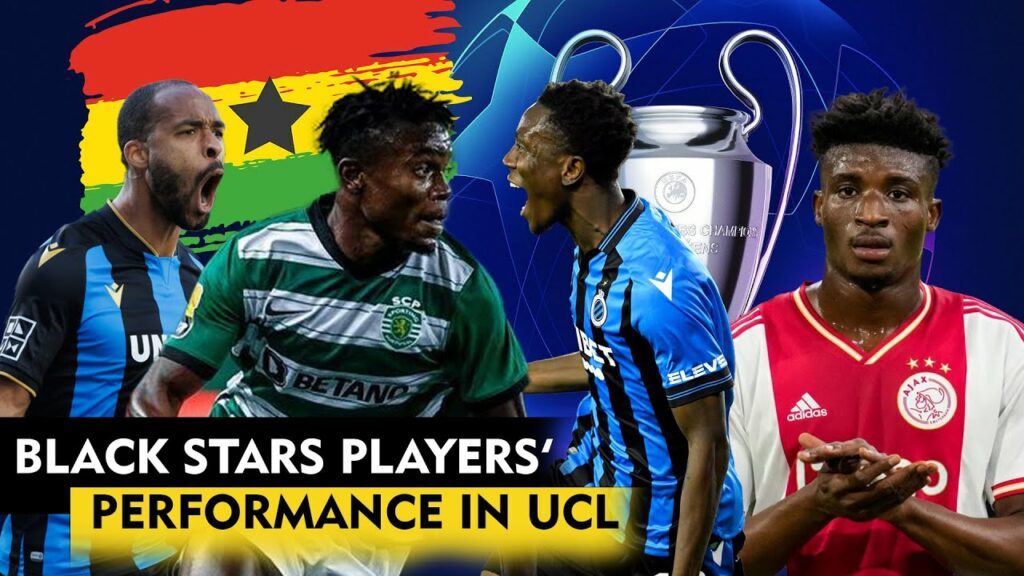 Black Stars Players' Performance in UEFA CL GW4: Kudus,Denis Odoi, Fatawu Debut,Kamal Sowah Red Card