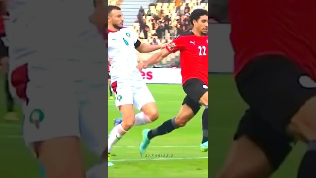 #Maroc Vs #Paraguay Romain Saïss -5- évoluant au poste de défenseur central Maroc