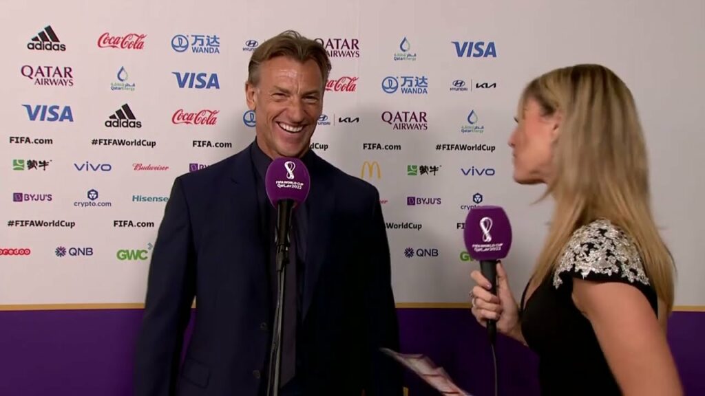 Inés Sainz entrevistó a Hervé Renard, DT de Arabia Saudita, luego del Sorteo de Qatar 2022