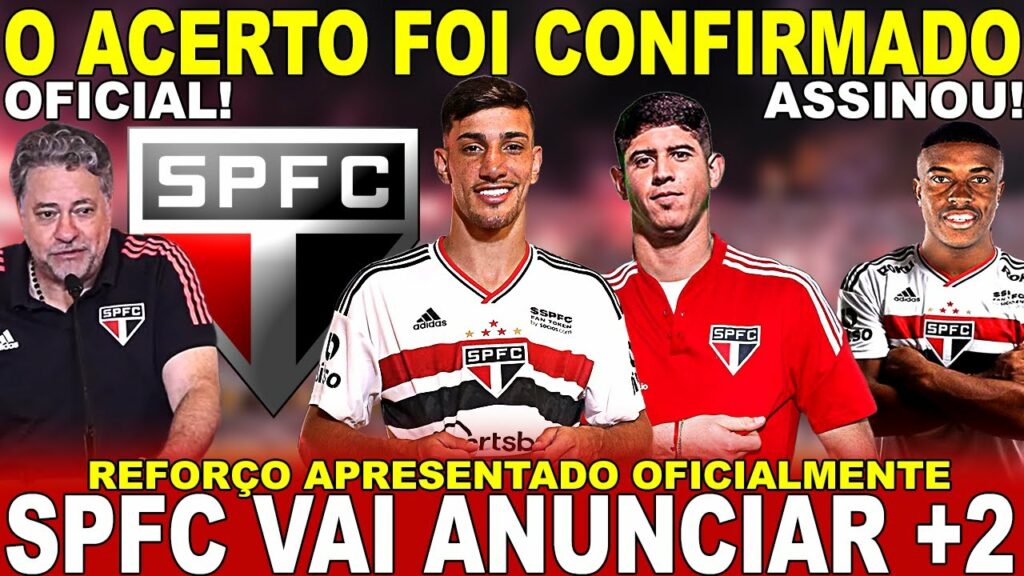 AGORA É OFICIAL!!! SPFC APRESENTA REFORÇO! VAI ANUNCIAR +2! MÉNDEZ ASSINOU! ALAN FRANCO CHEGANDO