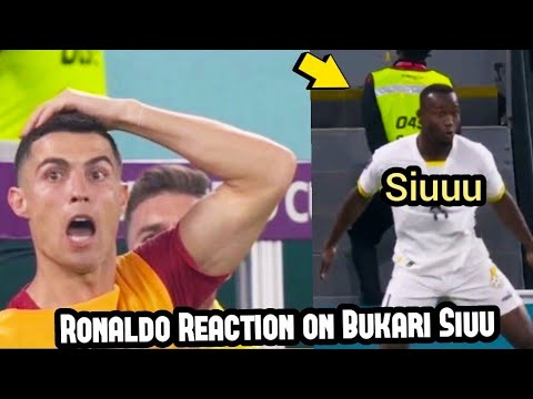 Ronaldo Reaction on Osman Bukari Siuu Celebration after Goal vs Portugal as Bukari copy Cristiano